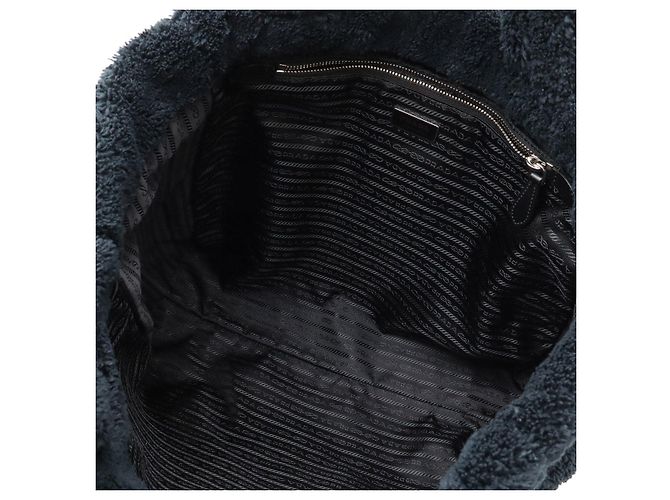 Prada SPUGNA Bolso Tote 2way de Terry Negro - vista 6