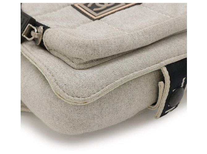 Pochete de algodão Chanel Sports Line Marrom - vista 3