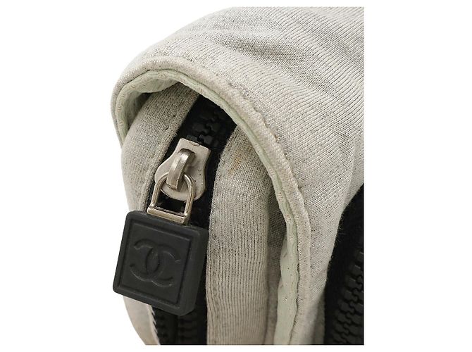 Pochete de algodão Chanel Sports Line Marrom - vista 5