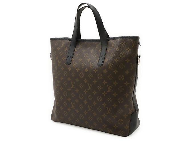Louis Vuitton Davis Monogram Große Tote Bag Braun Schwarz - Ansicht 2