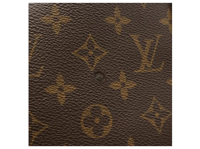 Louis Vuitton Davis Monogram Große Tote Bag Braun Schwarz - Ansicht 4