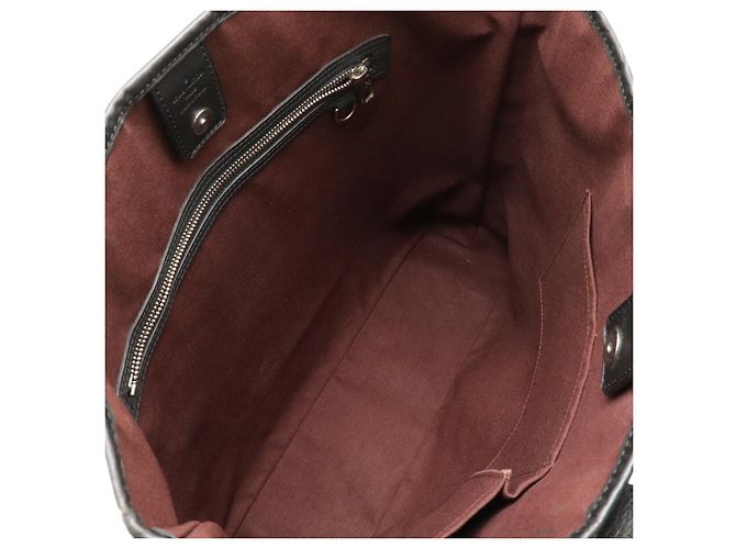 Louis Vuitton Davis Monogram Große Tote Bag Braun Schwarz - Ansicht 7