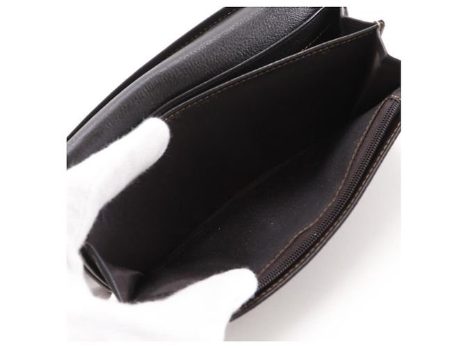 Céline Celine Triomphe Denim Long Wallet Blau Marineblau - Ansicht 10