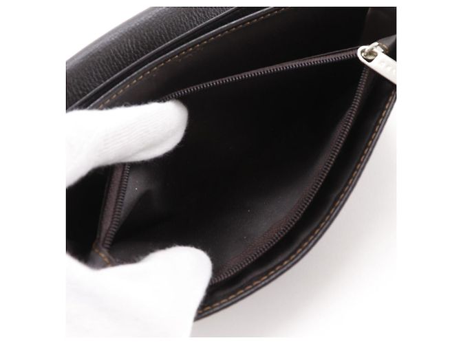 Céline Celine Triomphe Denim Long Wallet Blau Marineblau - Ansicht 11