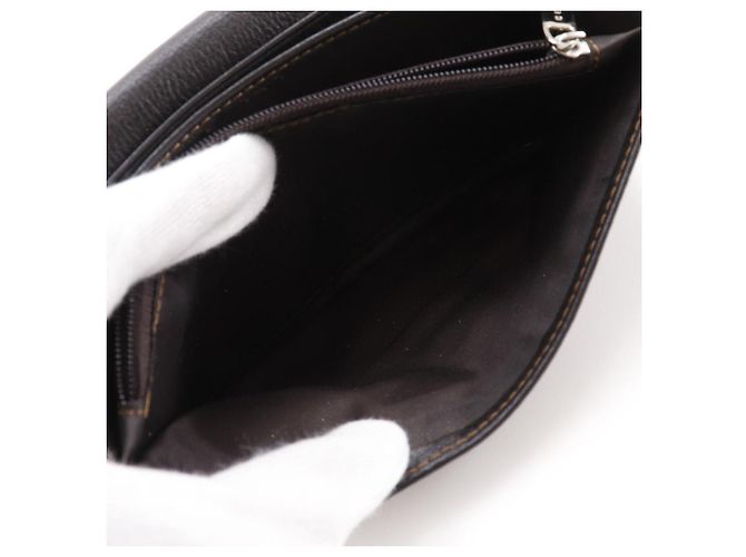 Céline Celine Triomphe Denim Long Wallet Blau Marineblau - Ansicht 12