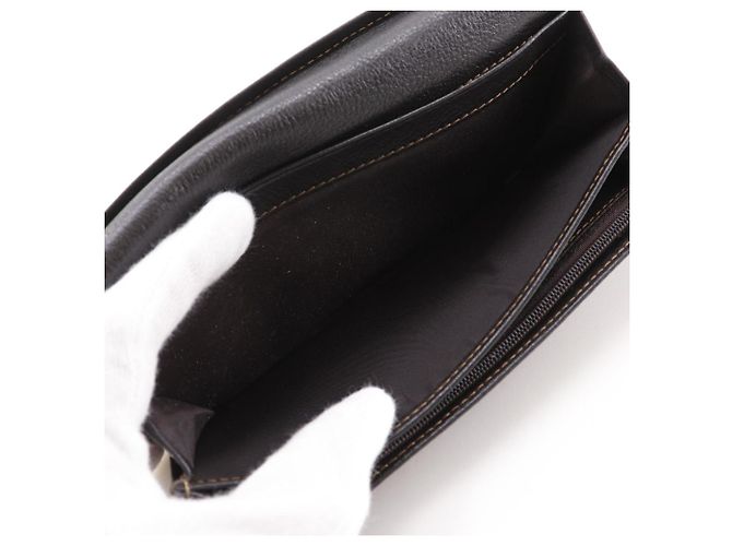 Céline Celine Triomphe Denim Long Wallet Blau Marineblau - Ansicht 9