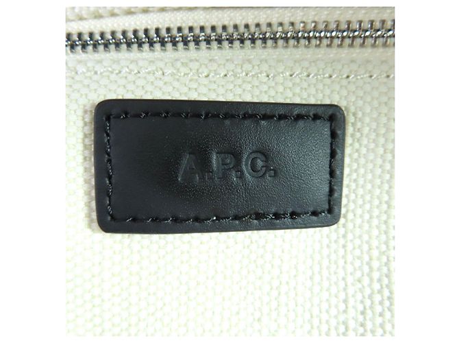 Apc Borsa tote in cotone A.P.C. COEYO Nero Crudo - vista 14