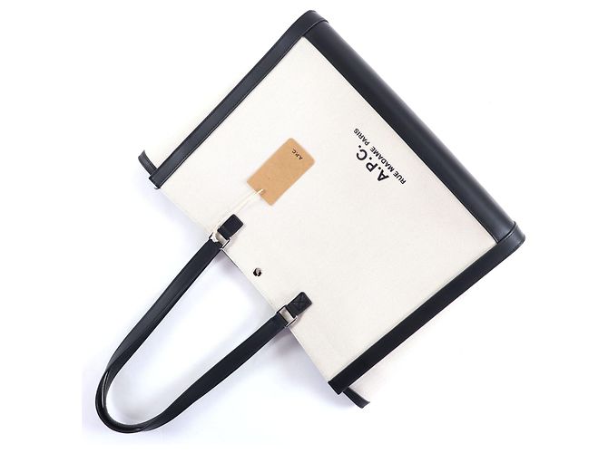 Apc Borsa tote in cotone A.P.C. COEYO Nero Crudo - vista 5