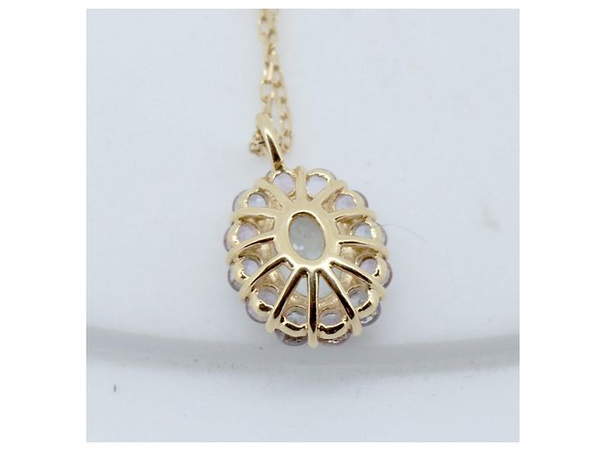 Autre Marque Collana Orefice Aquamarine Au750 D'oro - vista 5