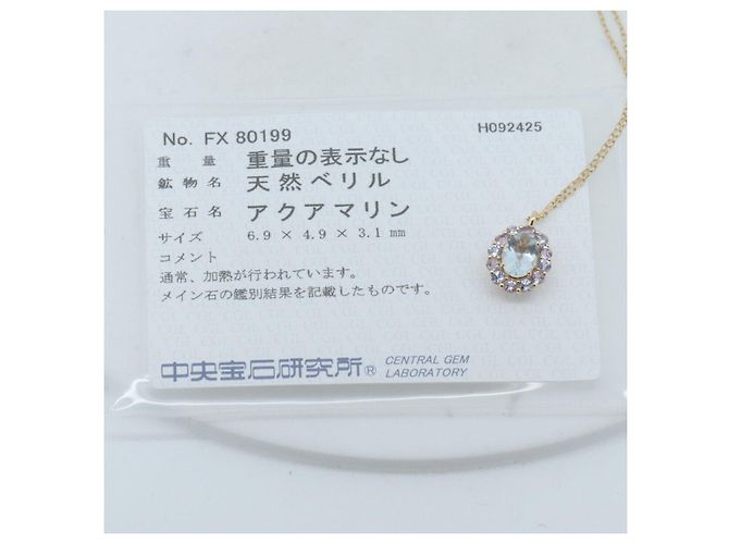 Autre Marque Collana Orefice Aquamarine Au750 D'oro - vista 7