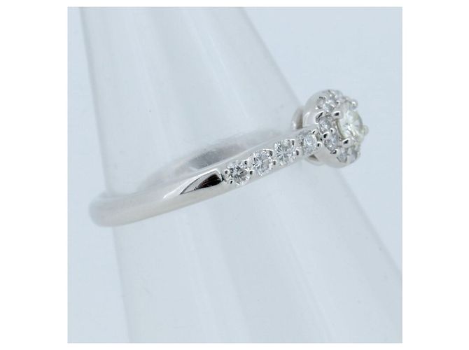 Autre Marque Anello Star Jewelry in Pt950 e Diamanti Giallo - vista 2
