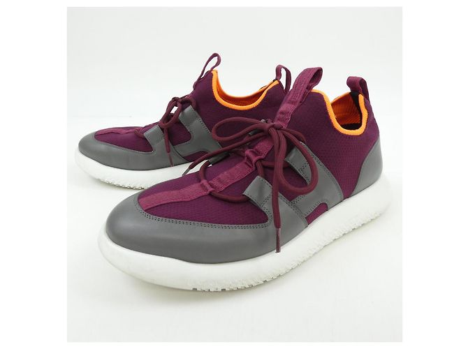 Sneakers Hermès 212911Z41.5 Marrone Rosso - vista 3