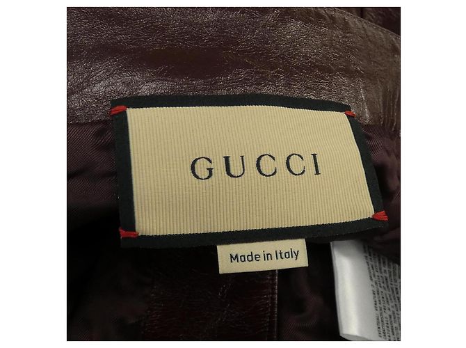 Gucci Kalbslederhose Rot - Ansicht 5