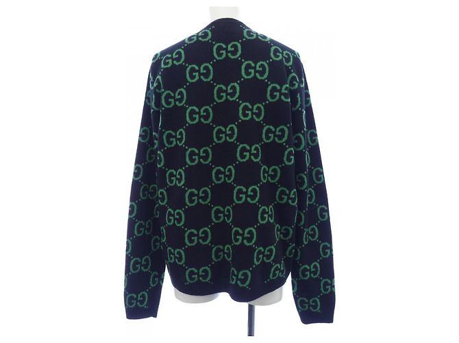 Gucci GG Wollpullover Schwarz Grün - Ansicht 2