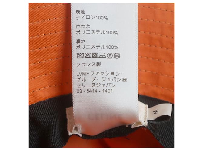 Céline Celine 2AUB0930C Nylon-Hut Schwarz Orange - Ansicht 11