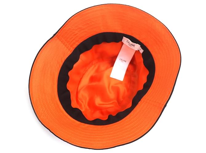 Céline Celine 2AUB0930C Nylon-Hut Schwarz Orange - Ansicht 7
