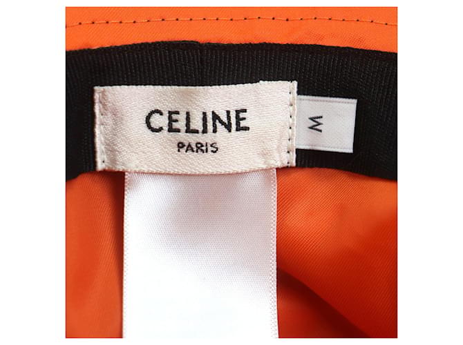 Céline Celine 2AUB0930C Nylon-Hut Schwarz Orange - Ansicht 8