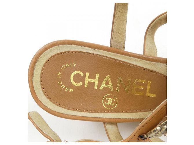 Timeless Sandali Chanel Marrone - vista 6