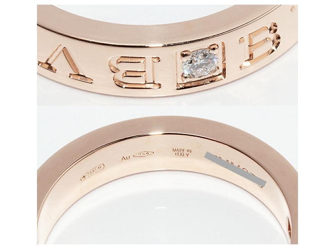 Bulgari Bvlgari B.zero1 Au750 Diamantring Größe 13.5 Golden - Ansicht 5