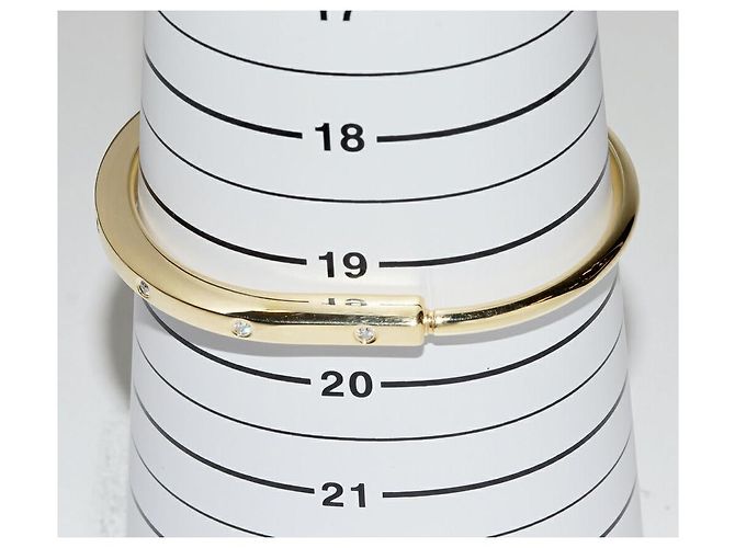 Tiffany & Co Bracciale Tiffany Lock in oro Au750 e diamanti Misura 19.5cm D'oro - vista 2