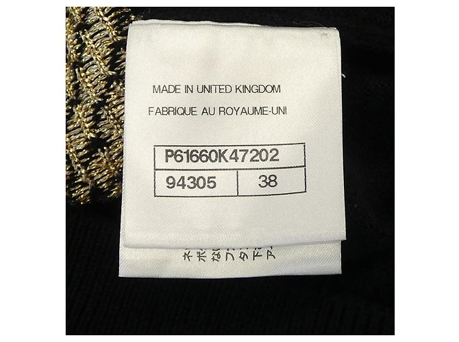 Timeless Malha de cashmere Chanel Preto - vista 4