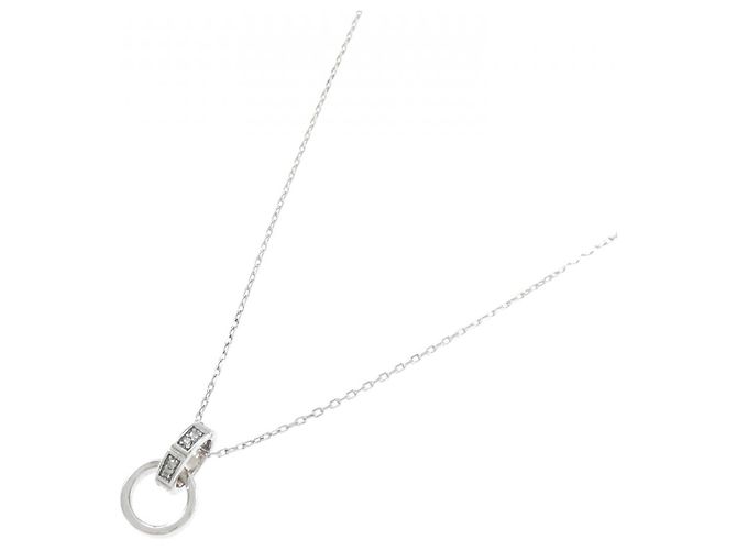 Autre Marque Collana in oro bianco 10K e diamanti Argento - vista 2