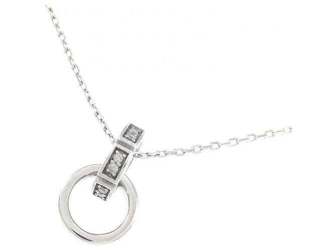 Autre Marque Collana in oro bianco 10K e diamanti Argento - vista 3