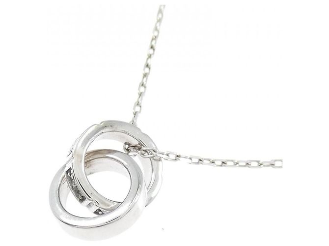 Autre Marque Collana in oro bianco 10K e diamanti Argento - vista 4