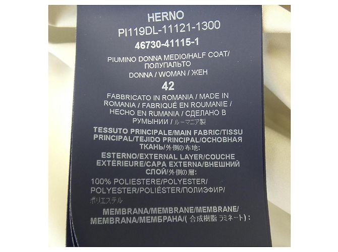 Autre Marque Cappotto in piumino Herno Laminar GORE-TEX Beige - vista 3