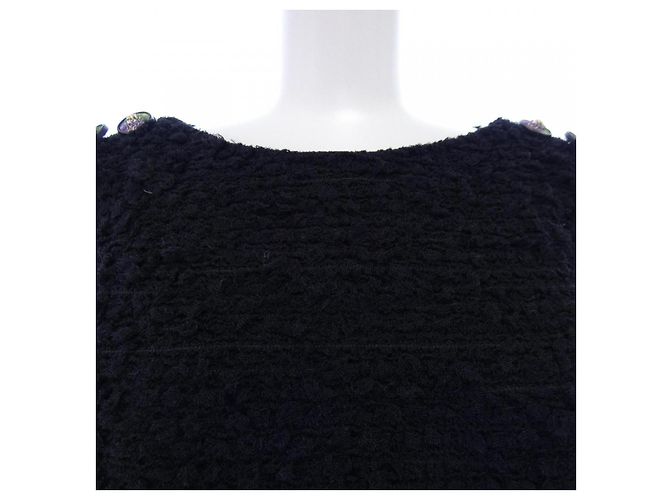 Timeless Chanel Kleid schwarz aus Stoff Größe 38 - Ansicht 6