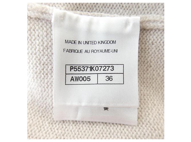 Timeless Chanel Kaschmir-Strick Beige - Ansicht 5