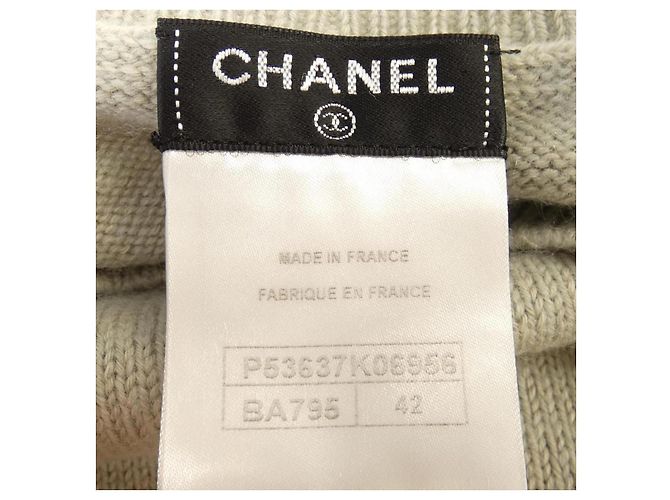 Timeless Vestido de mezcla de cachemir Chanel Castaño - vista 4