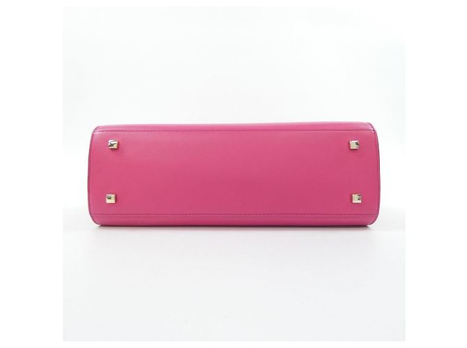 Borsa in pelle di vitello Delvaux Tempete+B Souple Rosa - vista 4