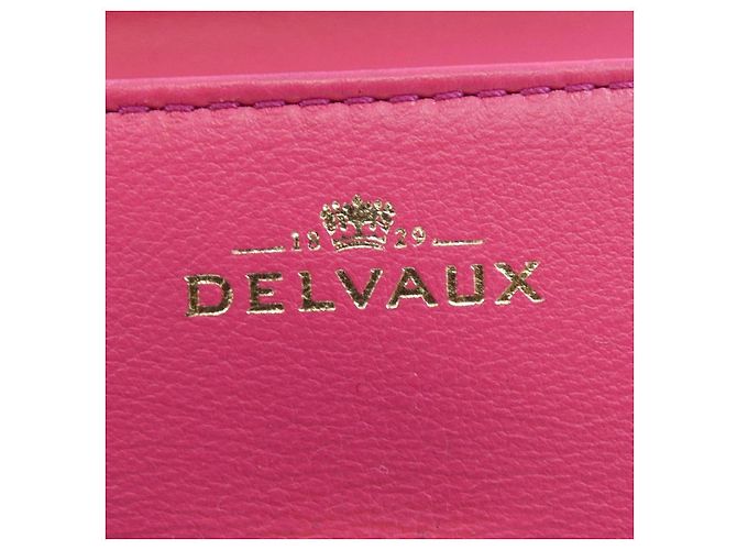 Borsa in pelle di vitello Delvaux Tempete+B Souple Rosa - vista 5