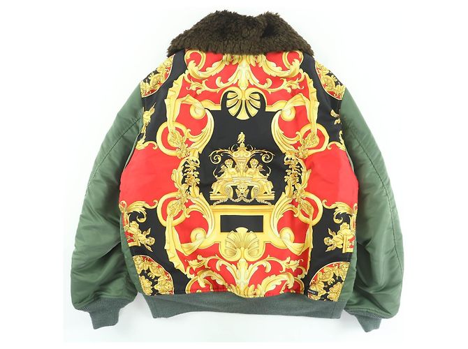Chaqueta Junya Watanabe Comme des Garcons Versace Verde Caqui - vista 2