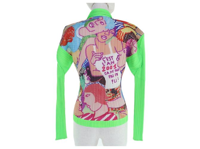 Issey Miyake Camicia a maniche lunghe PLEATS PLEASE Shirt Multicolore - vista 3