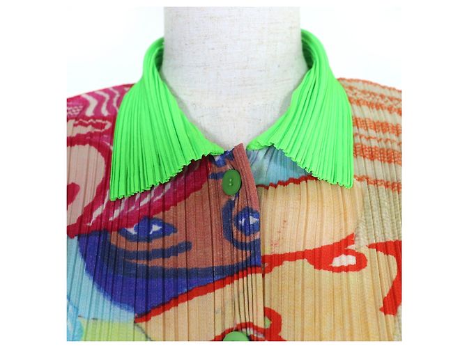 Issey Miyake Camicia a maniche lunghe PLEATS PLEASE Shirt Multicolore - vista 4