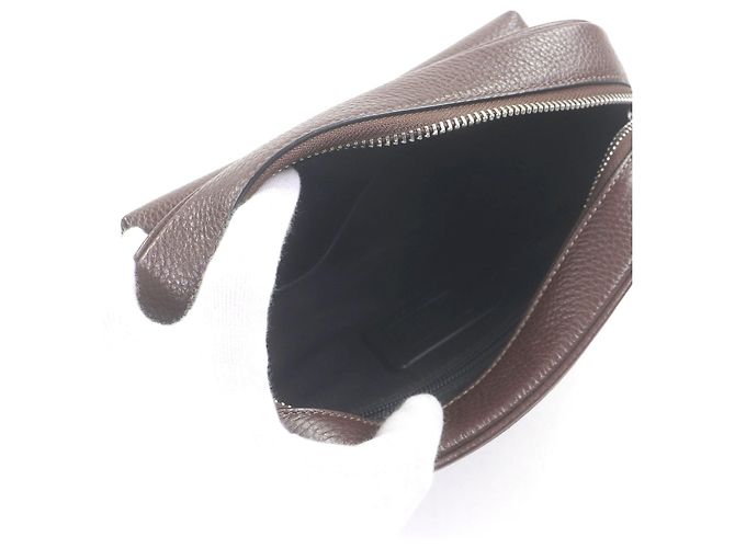 COACH Warner Cross Sling Borsa a tracolla in pelle granulata raffinata Marrone - vista 5