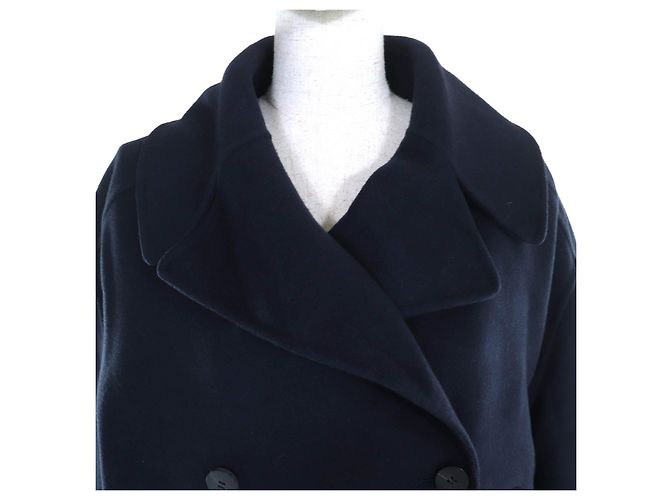 Abrigo de cachemira Christian Dior Azul Azul marino - vista 2
