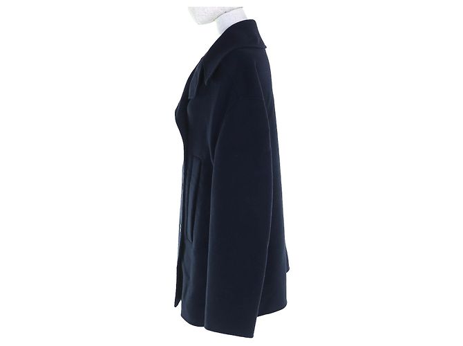 Abrigo de cachemira Christian Dior Azul Azul marino - vista 3
