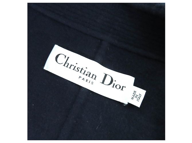 Abrigo de cachemira Christian Dior Azul Azul marino - vista 7