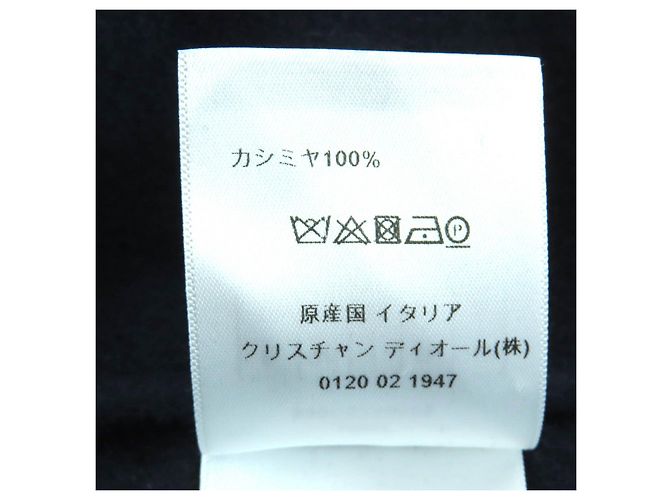 Abrigo de cachemira Christian Dior Azul Azul marino - vista 9