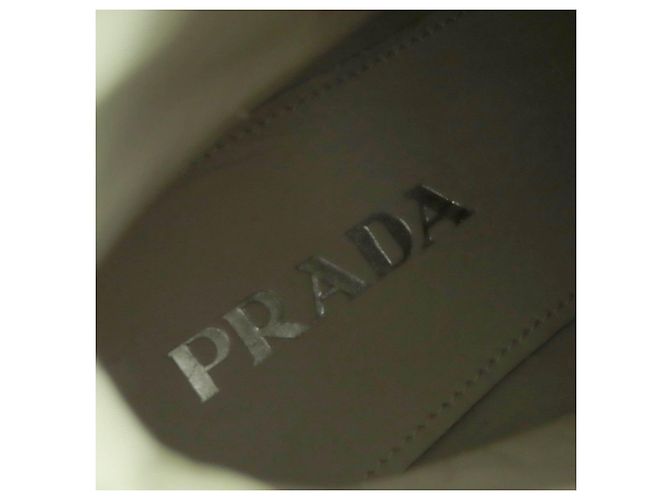 Kurze Stiefel Prada Lederstiefel Beige - Ansicht 11