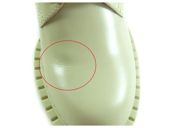 Kurze Stiefel Prada Lederstiefel Beige - Ansicht 14