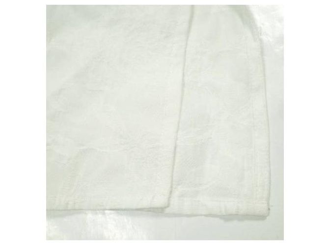 Autre Marque Camisa OLUBIYI THOMAS con pechera plisada de algodón y rayón Blanco Blanco roto - vista 7