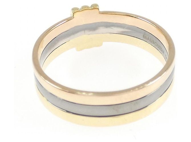 Autre Marque Mauboussin Elegance Francaise Tricolor Gold Ring Golden - view 3