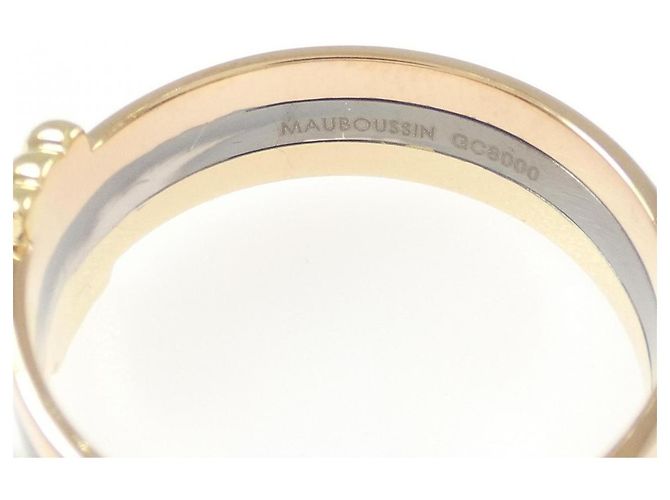 Autre Marque Mauboussin Elegance Francaise Tricolor Gold Ring Golden - view 4