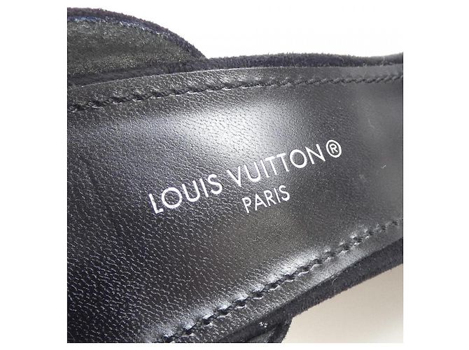 Sandali Louis Vuitton Appeal Line in scamosciato di capretto e strass Nero - vista 6