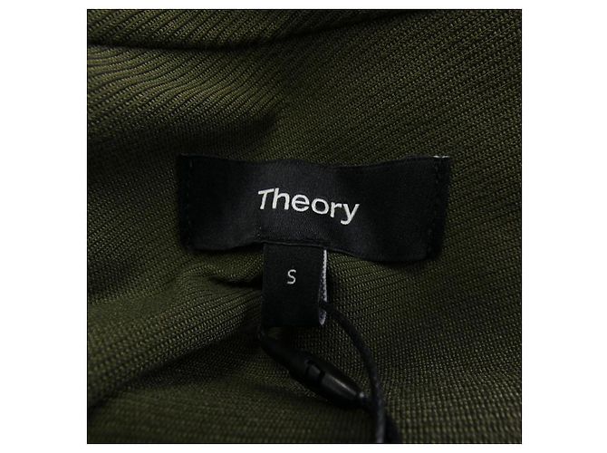 Jaqueta Theory Verde Caqui - vista 4