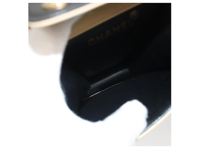 Chanel Vintage Bottone Vita Matelassé Lambskin Beige - vista 5